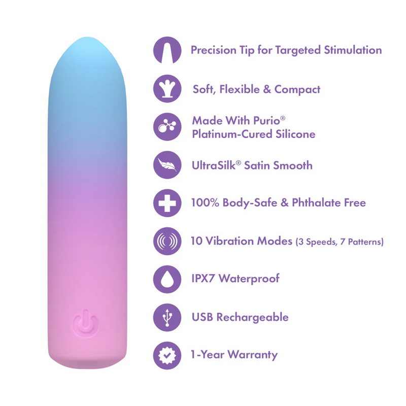 Berry Burst Flexible Soft Bullet Vibrator
