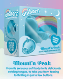 Creative Conceptions Vibrator Mount n Peak Unicorn Shaped Flickering Tongue Clitoral Vibrator - Blue