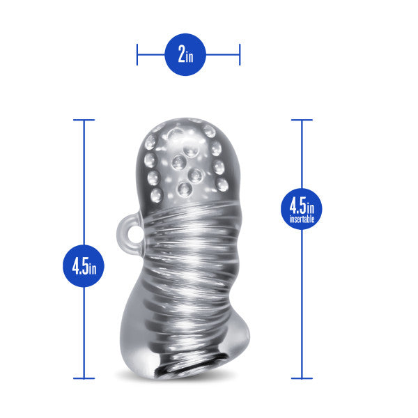 Rize Squeezy Clear Textured Compact Stroker