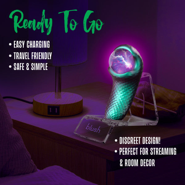 Enchanted Serpent Pulse Vibrator with Mystical Plasma Globe