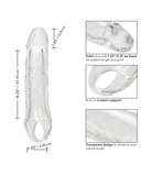 CalExotics Penis Extension Performance Maxx 5.5 Inch Clear Penis Extension with Ball Strap