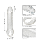 CalExotics Penis Extension Performance Maxx 7.5 Inch Clear Penis Extension with Ball Strap