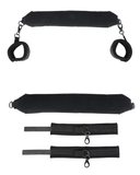 Sportsheets Sex Furniture Pivot Positioning Bar Sex Sling with Cuffs - Black