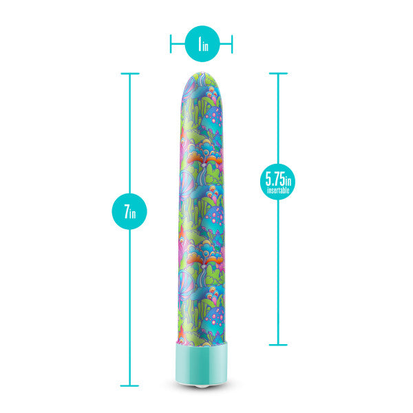 Utopia Powerful Extra Long Mushroom Patterned Vibrator