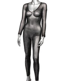 CalExotics Lingerie Radiance™ Crotchless Full Body Cat Suit with Gem Accents