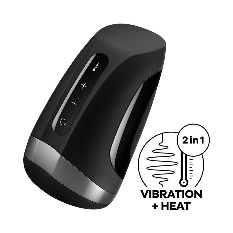 Satisfyer Men Heating Vibrating Waterproof Stroker