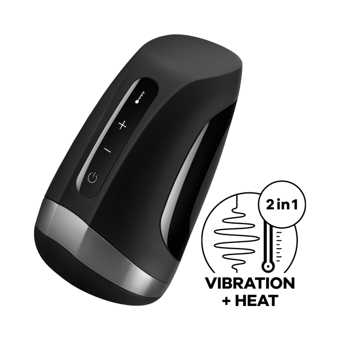 Satisfyer Men Heating Vibrating Waterproof Stroker