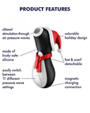 Satisfyer Vibrator Satisfyer Penguin Holiday Edition Pressure Wave Waterproof Silicone Stimulator