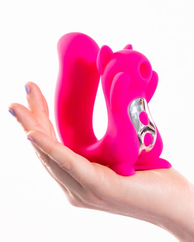 Natalie's Toy Box Vibrator Screaming Squirrel Air Pulsation Clitoral and G Spot Vibrator