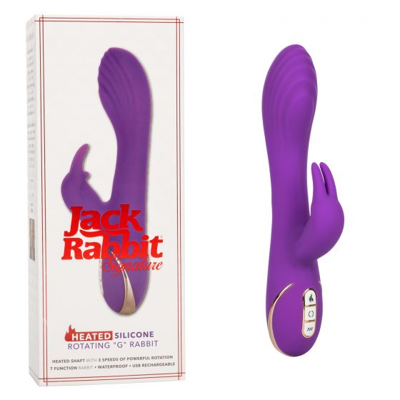 Jack Rabbit Signature Heated Silicone Rotating "G" Rabbit