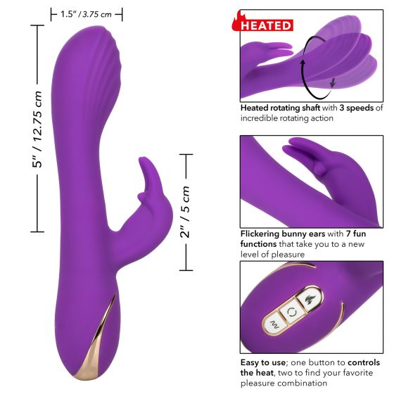 Jack Rabbit Heated Silicone Rotating "G" Rabbit