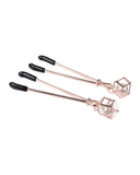 Sportsheets Nipple Clamps Sex And Mischief Brat Pearl Nipple Clips - Rose Gold