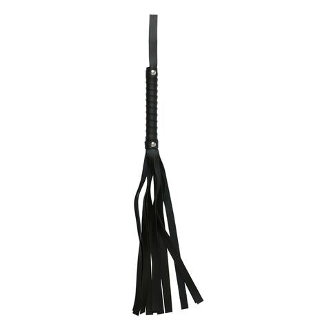 Sex and Mischief Black Faux Leather Flogger
