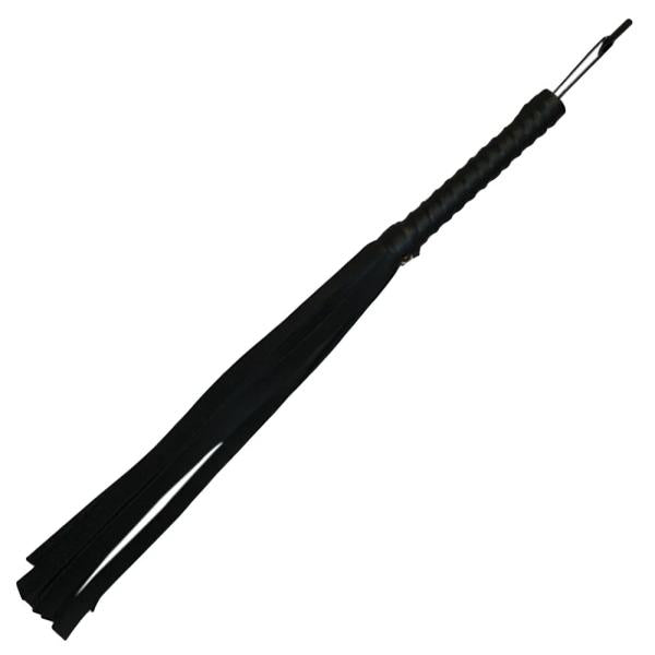 Sex and Mischief Black Faux Leather Flogger