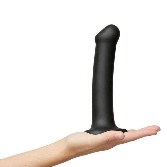 Strap-On-Me Semi-Realistic Large Silicone Dildo - Black