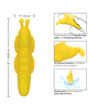 CalExotics Vibrator The Butterfly Beginner Waterproof Yellow Finger Vibrator
