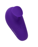 CalExotics Vibrator The Kissing Vibe Beginner Purple Air Pulsation Clitoral Vibe with Finger Grip