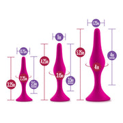 Luxe Beginner 3 Plug Anal Trainer Set