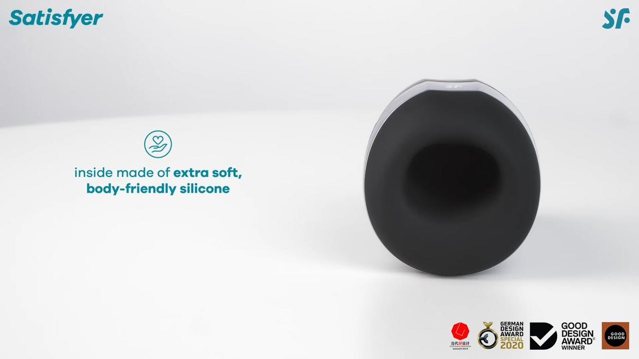 Satisfyer Men Heating Vibrating Waterproof Stroker