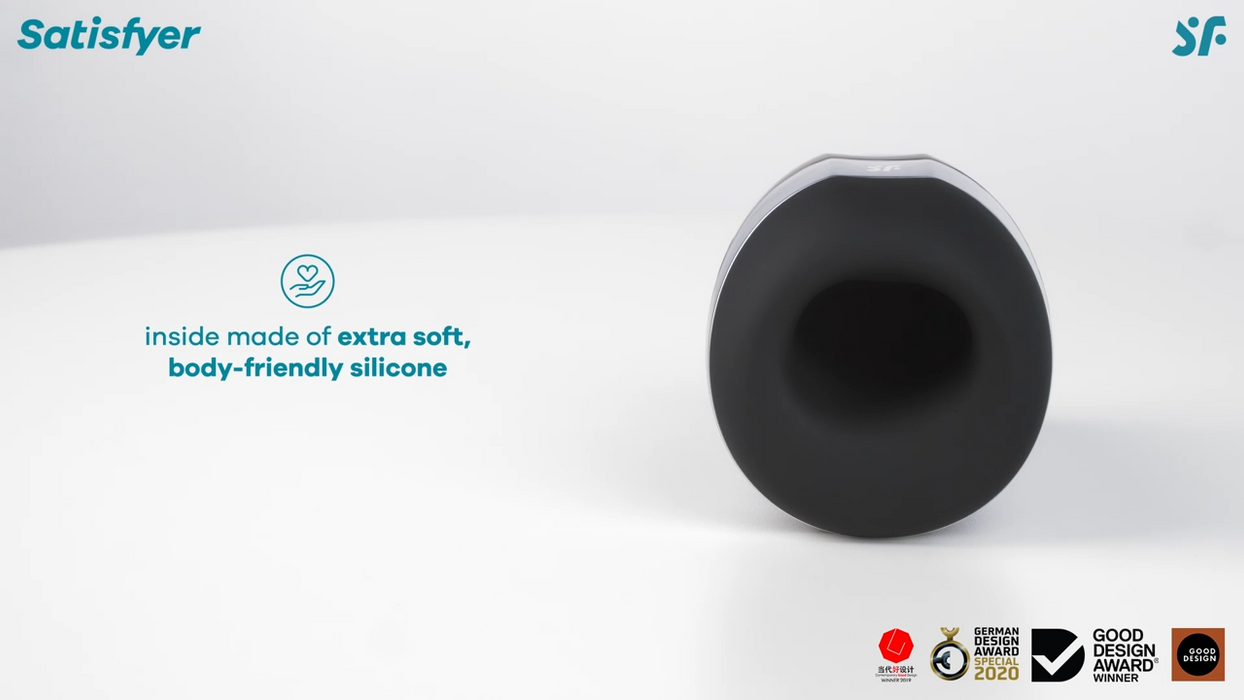 Satisfyer Men Heating Vibrating Waterproof Stroker