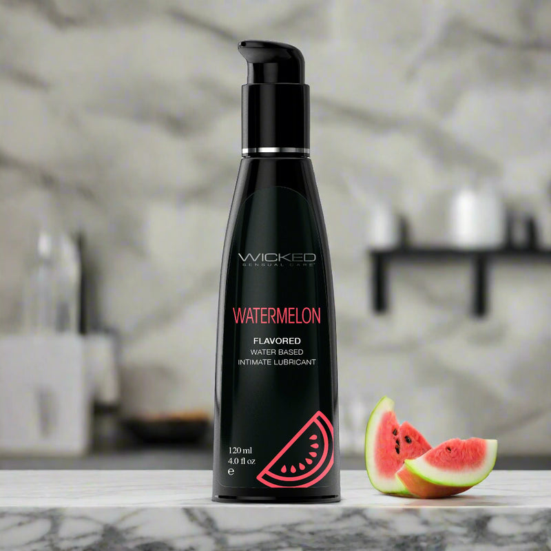 Wicked Aqua Watermelon Flavored Lubricant - 4 oz