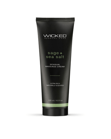 Wicked Lubes Massage Oil Wicked Sensual Sage & Sea Salt Massage Cream