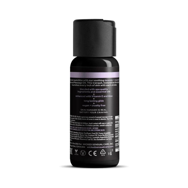 Wicked Lavender & Rosemary Sensual Massage Oil 4 oz