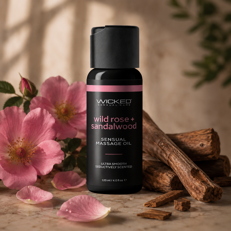 Wicked Wild Rose & Sandalwood Sensual Massage Oil
