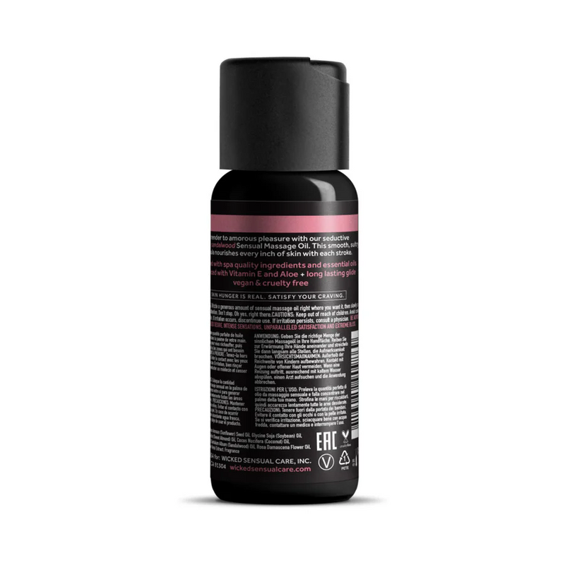 Wicked Wild Rose & Sandalwood Sensual Massage Oil