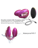 Lovely Planet Vibrator Wonderlover Hands Free Clitoral and G-Spot Vibrator with Remote - Pink