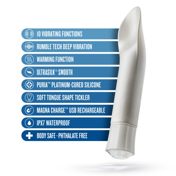 Oh My Gem Bold Pearl Warming Clitoral Vibrator