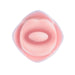 The Kissing Rose Vibrator with Tongue and Lips, made from body-safe silicone and shaped like lips with an oval center opening, is seen from above against a white background.