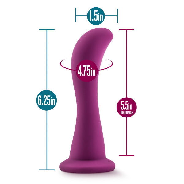 Temptasia Bellatrix 6.25 Inch G-Spot Dildo - Plum Purple