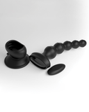 Pipedream Products Anal Toy 3Some Wall Banger Vibrating Anal Beads - Black