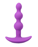 Doc Johnson Anal Beads A-Play Beaded Vibrating Anal Beads with Remote - Purple