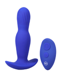 Doc Johnson Butt Plug A-Play Expander Vibrating Expanding Anal Plug with Remote - Blue