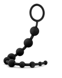 Blush Novelties Butt Plug Anal Adventures 10 Silicone Anal Beads - Black