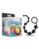 Blush Novelties Butt Plug Anal Adventures 10 Silicone Anal Beads - Black