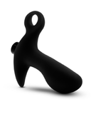 Blush Novelties Butt Plug Anal Adventures Silicone Vibrating Prostate Massager with Loop - Black
