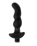 Blush Novelties Butt Plug Anal Adventures Tall Silicone Vibrating Prostate Massager - Black