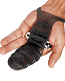 XR Brands Vibrator Bang Bang G-Spot Vibrating Finger Glove - Black
