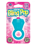 Rock Candy Cock Ring Bling Pop Vibrating Cock Ring - Blue