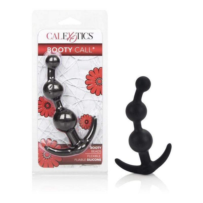 CalExotics Anal Beads Booty Call Graduated Silicone Booty Beads - Black