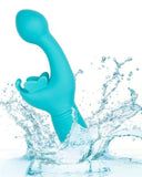 CalExotics Vibrator Butterfly Kiss Rechargeable Silicone Vibrator - Blue