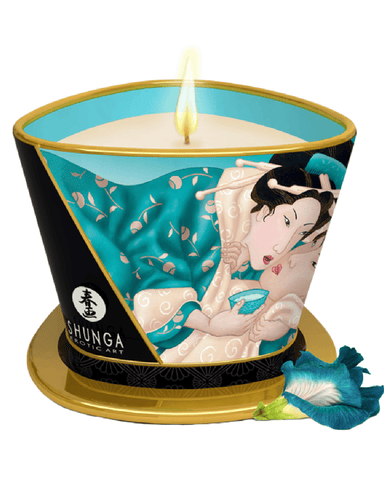 Shunga Candle Caress by Candlelight Massage Candle - Island Blossoms