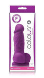 NS Novelties Dildo Colours Pleasures Realistic 4 Inch Silicone Dildo - Purple