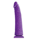NS Novelties Dildo Colours Pleasures Thin 8 Inch Silicone Dildo - Purple