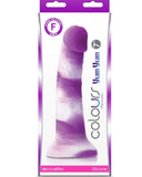 NS Novelties Dildo Colours Pleasures Yum Yum 6 Inch Silicone Dildo - Purple
