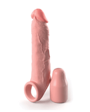 Pipedream Products Penis Extension Fantasy 6 Inch Silicone Penis Extension with Ball Strap - Vanilla