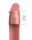 Pipedream Products Penis Extension Fantasy 6 Inch Silicone Penis Extension with Ball Strap - Vanilla